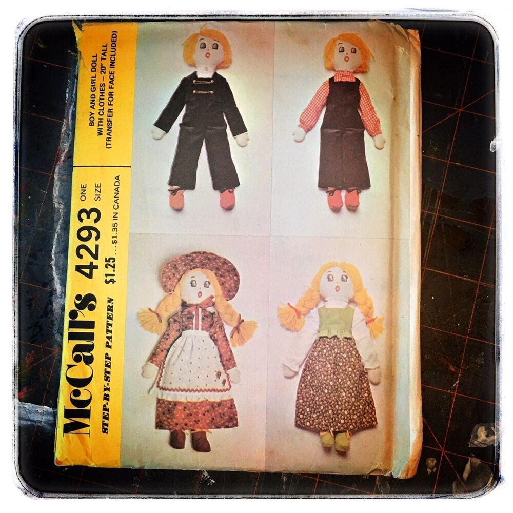 Vintage 1970s Doll and Doll Clothes Pattern